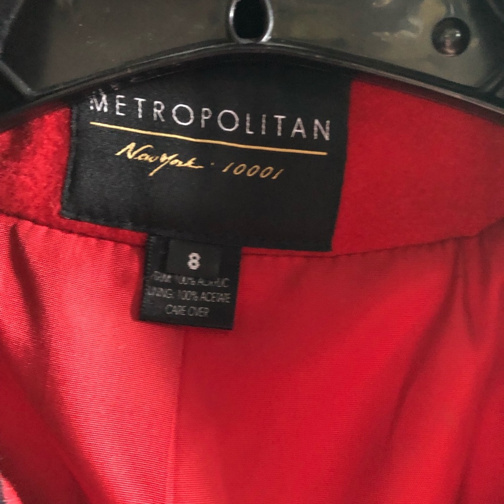 Red wool coat - Picture 2 of 6